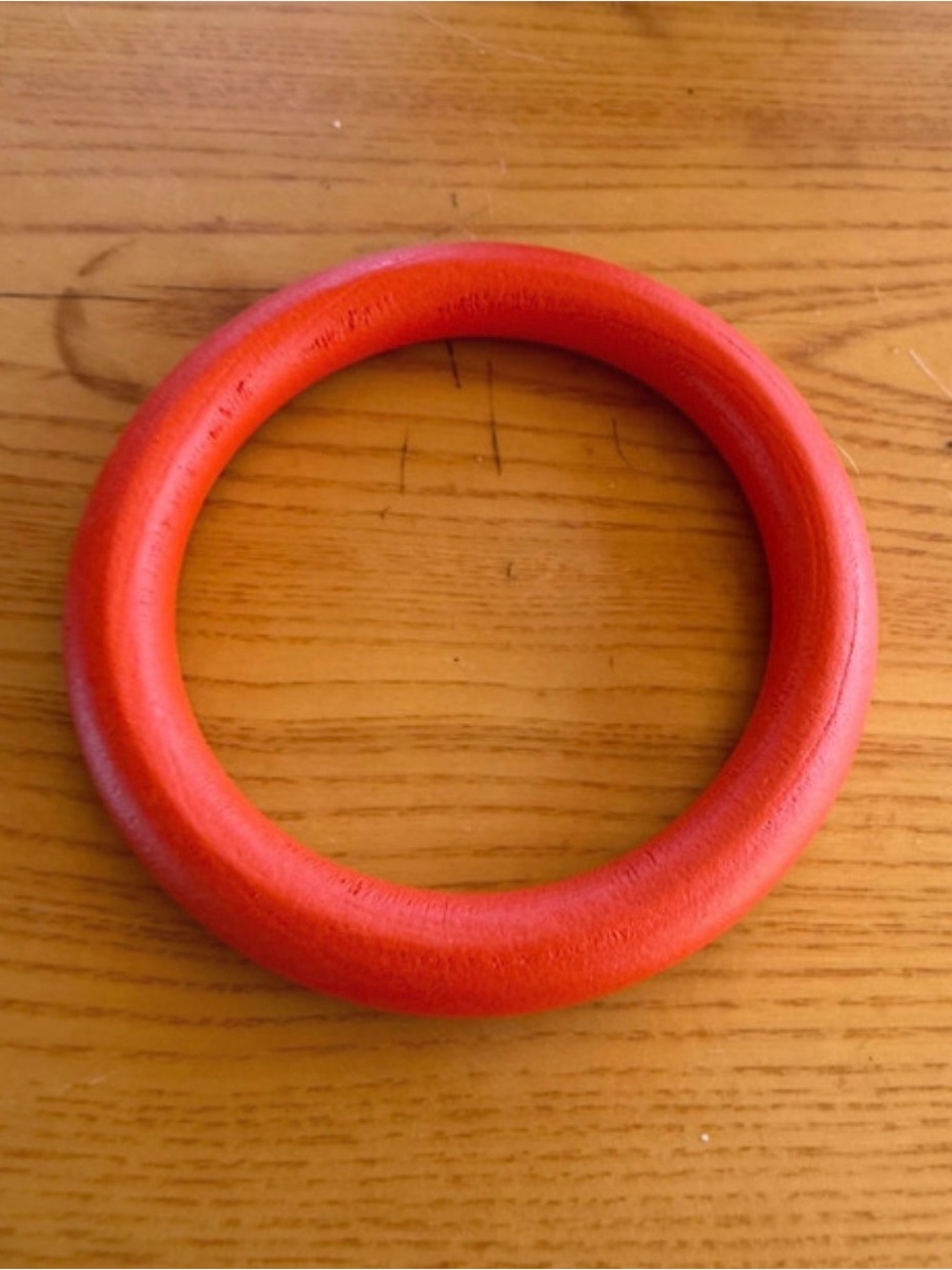 Classic orange Wooden Bangle Bracelet - Women's Accessory